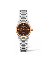 Longines Master Collection Date 25.5 Stainless Steel - Pink Gold / Black / Bracelet (L2.128.5.67.7)