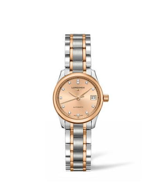 Longines - L2.128.5.99.7  Master Collection Date 25.5 Stainless Steel - Pink Gold / Bronze / Bracelet