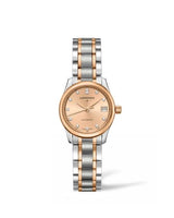 Longines Master Collection Date 25.5 Stainless Steel - Pink Gold / Brown / Bracelet (L2.128.5.99.7)