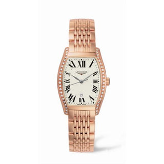 Longines - L2.155.9.71.6  Evidenza 26 Quartz Pink Gold Diamonds