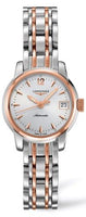 Longines Record 26mm Stainless Steel / Pink Gold / Silver-Arabic / Alligator (L2.263.5.72.7)