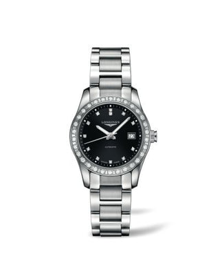 Longines - L2.285.0.57.6  Conquest Classic Automatic 29.5 Stainless Steel / Diamond / Black