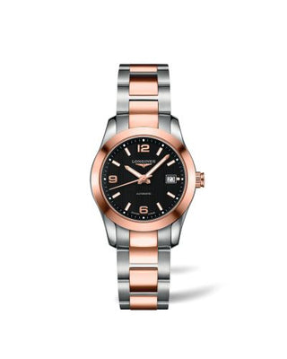 Longines - L2.285.5.56.7  Conquest Classic Automatic 29.5 Stainless Steel / Red Gold / Black / Bracelet