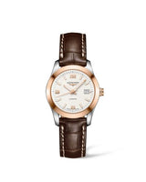 Longines Conquest Classic Automatic 29.5 Stainless Steel / Red Gold / MOP / Strap (L2.285.5.76.3)