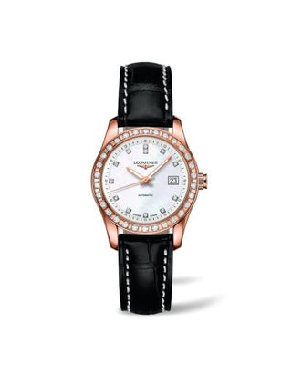 Longines - L2.285.9.87.3  Conquest Classic Automatic 29.5 Red Gold / Diamond / MOP