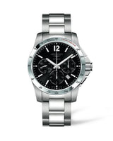 Longines Conquest Quartz 43 Stainless Steel / Black / Bracelet (L2.743.4.56.6)