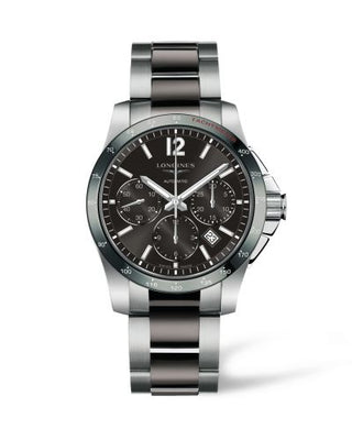 Longines - L2.744.4.06.7  Conquest Chronograph Automatic 41mm Ceramic Grey