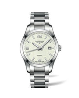 Longines Conquest Classic Automatic 29.5 Stainless Steel / Red Gold / White / Bracelet (L2.785.4.76.6)