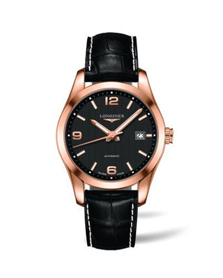 Longines - L2.785.8.56.3  Conquest Classic Automatic 40 Red Gold / Black