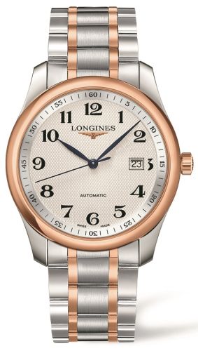 Longines - L2.793.5.79.7  Master Collection 40 Date Stainless Steel / Pink Gold / Silver-Arabic Bracelet