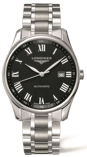 Longines - L2.893.4.51.6  Master Collection 42 Date Stainless Steel / Black Roman / Bracelet