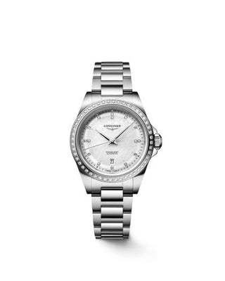 Longines - L3.320.0.87.6  Conquest 30 Stainless Steel - Diamond / MOP - Diamond / Bracelet