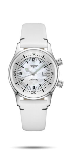 Longines - L3.374.4.80.0  Legend Diver 36 Stainless Steel / MOP / Strap