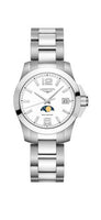 Longines Conquest 34 Quartz Moonphase Stainless Steel / MOP / Bracelet (L3.381.4.16.6)