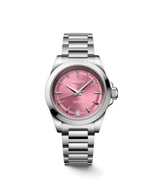 Longines - L3.430.4.99.6  Conquest 34 Stainless Steel / Pink  / Bracelet