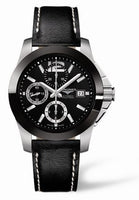 Longines Conquest Chronograph Ceramic Bracelet (L3.661.4.56.0)