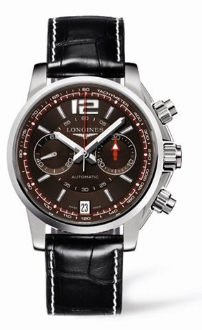 Longines - L3.666.4.66.2  Admiral Chronograph Brown Strap