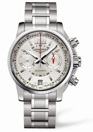 Longines - L3.666.4.76.6  Admiral Chronograph Silver