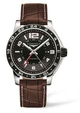 Longines - L3.668.4.56.3  Admiral GMT Black Brown