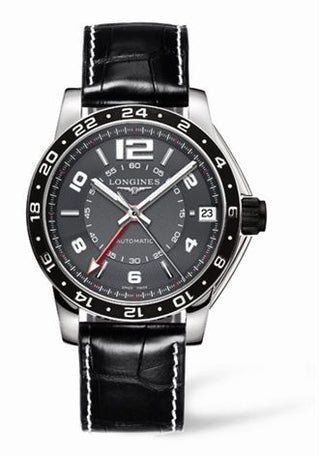 Longines - L3.668.4.79.2  Admiral GMT Grey