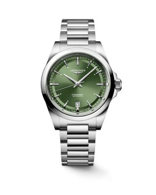 Longines - L3.720.4.02.6  Conquest 38 Stainless Steel / Green / Bracelet