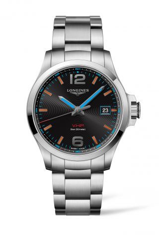 Longines - L3.726.4.99.6  Conquest V.H.P. 43 Stainless Steel / Gold Coast Commonwealth Games / Bracelet