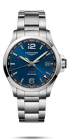 Longines Conquest V.H.P. GMT 43 PVD / Blue / Bracelet (L3.728.4.96.6)