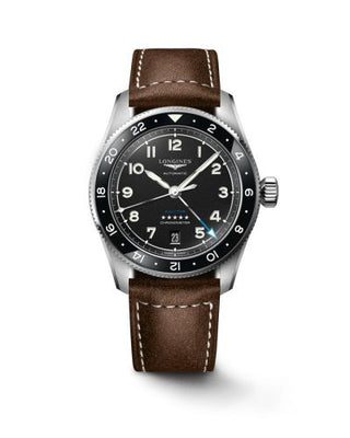 Longines - L3.802.4.53.2  Spirit Zulu Time 39 Stainless Steel / Black / Strap