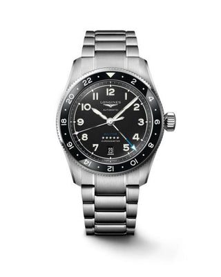 Longines - L3.802.4.53.6  Spirit Zulu Time 39 Stainless Steel / Black / Bracelet