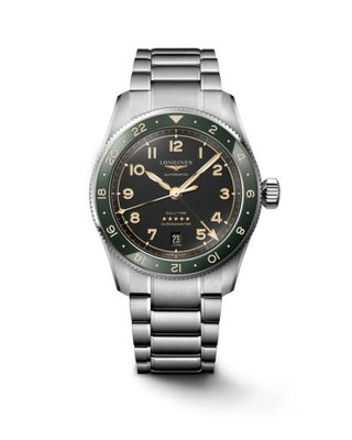 Longines - L3.802.4.63.6  Spirit Zulu Time 39 Stainless Steel / Anthracite / Bracelet