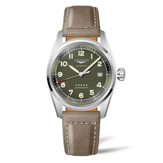 Longines - L3.810.4.03.2  Spirit Automatic 40 Green / Strap