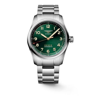 Longines - L3.811.4.09.6  Spirit Automatic 42 Stainless Steel / Green / Bracelet