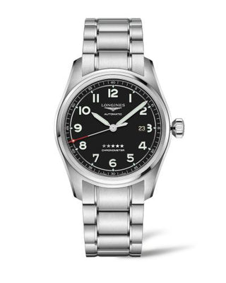 Longines - L3.811.4.53.6  Spirit Automatic 42 Black / Bracelet