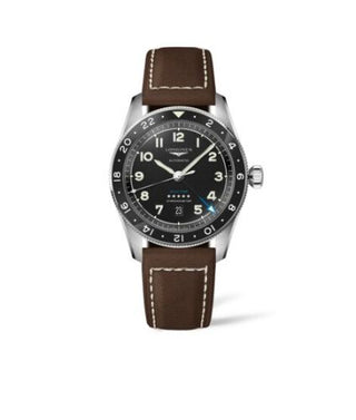 Longines - L3.812.4.53.2  Spirit Zulu Time 42 Black / Strap