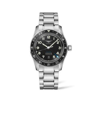 Longines - L3.812.4.53.6  Spirit Zulu Time 42 Black / Bracelet