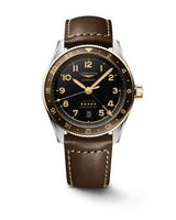 Longines Spirit Zulu Time 39 Stainless Steel - Yellow Gold / Anthracite / NATO (L3.812.5.53.2)