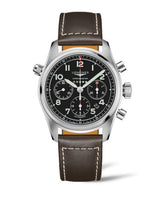 Longines Spirit Chronograph 42 Black / Strap (L3.820.4.53.3)