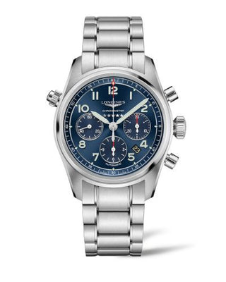 Longines - L3.820.4.93.6  Spirit Chronograph 42 Blue / Bracelet