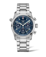 Longines Spirit Chronograph 42 Blue / Strap (L3.820.4.93.6)