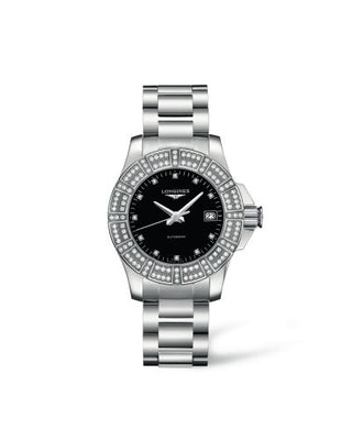 Longines - L3.180.0.57.6  Conquest 29.5 Automatic Double Row Diamond