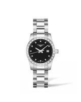 Longines Conquest Quartz 29.5 Stainless Steel / Black - Diamond (L3.300.0.57.6)