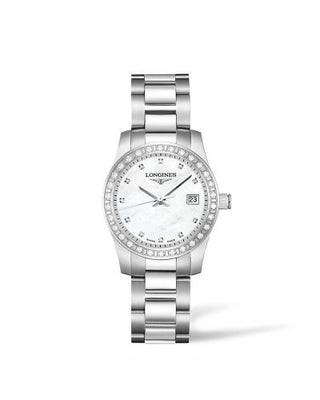 Longines - L3.300.0.87.6  Conquest Quartz 29.5 Stainless Steel - Diamond / MOP