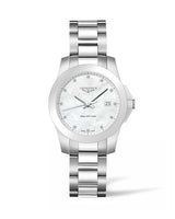 Longines Conquest Quartz 34 Stainless Steel - Diamond / MOP (L3.378.4.87.6)