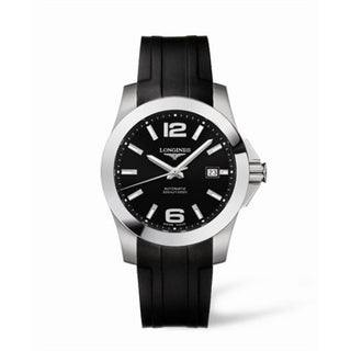 Longines - L3.658.4.56.2  Conquest Automatic 41mm Black Rubber