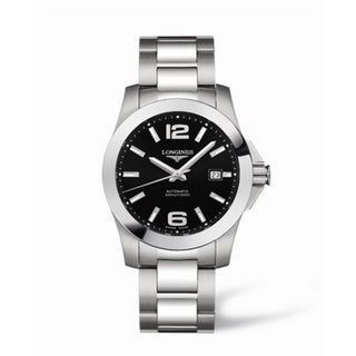 Longines - L3.658.4.56.6  Conquest Automatic 41mm Black