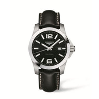 Longines Conquest Quartz 41mm Silver Leather (L3.659.4.56.3)