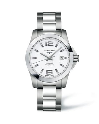 Longines - L3.676.4.16.6  Conquest 39 Automatic White