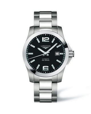 Longines - L3.677.4.58.6  Conquest Automatic 41mm Black