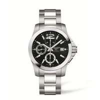 Longines Conquest Chronograph Automatic 44.5mm Silver Panda (L3.678.4.56.6)