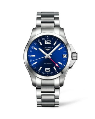 Longines - L3.687.4.99.6  Conquest 41 Automatic GMT